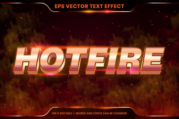 Download Editable Text Effect Hot Fire Words - Editable Collection