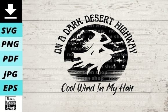 Download Halloween Witch on a Dark Desert - Desert Collection