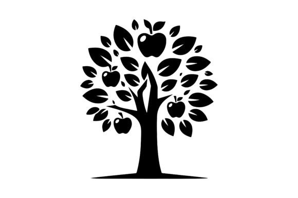 Download Apple Tree Vector Logo Icon Silhouette - Premium Bundle