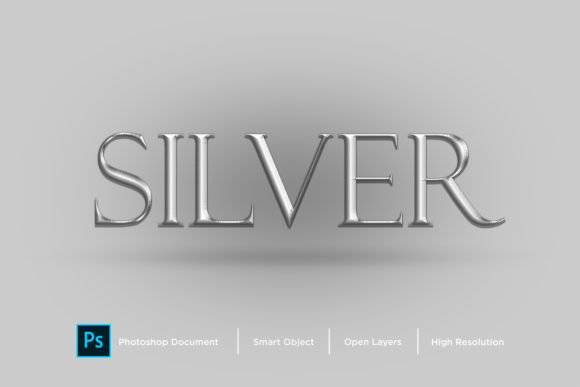 Download Silver Text Effect Layer Style - Premium Resources