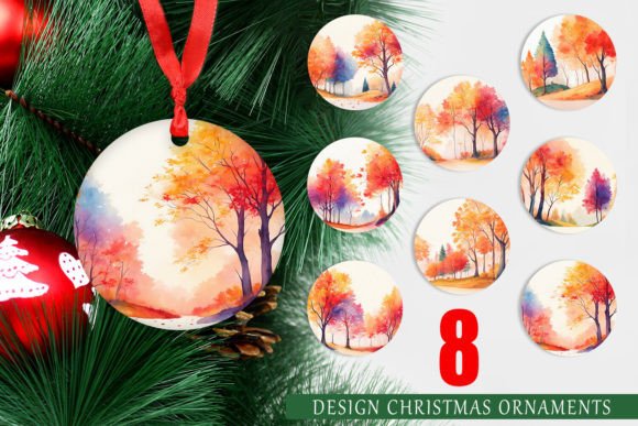 Download Christmas Ornament Autumn Foliage - Name Collection