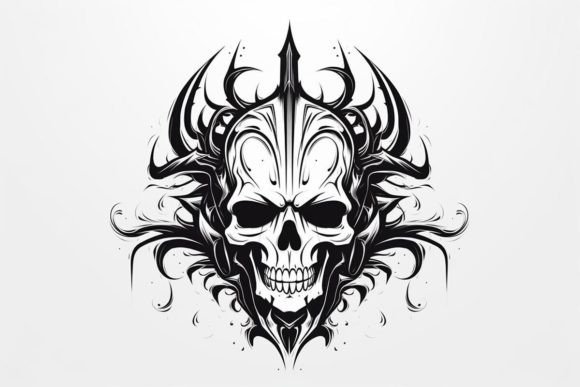 Download Art Bone Drawing Creepy Creatures - Premium Resources